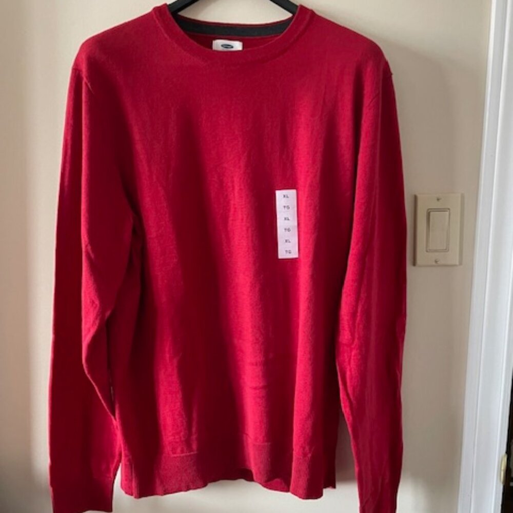 Men Old Navy Crew Neck Rd Sweater NWT Size XL